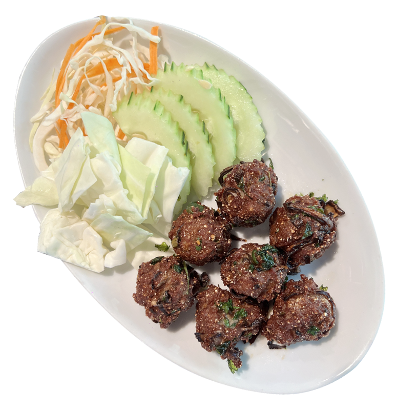 The Baht Restaurant Gatlinburg Lab E-Sarn Tod-Spicy Pork Balls