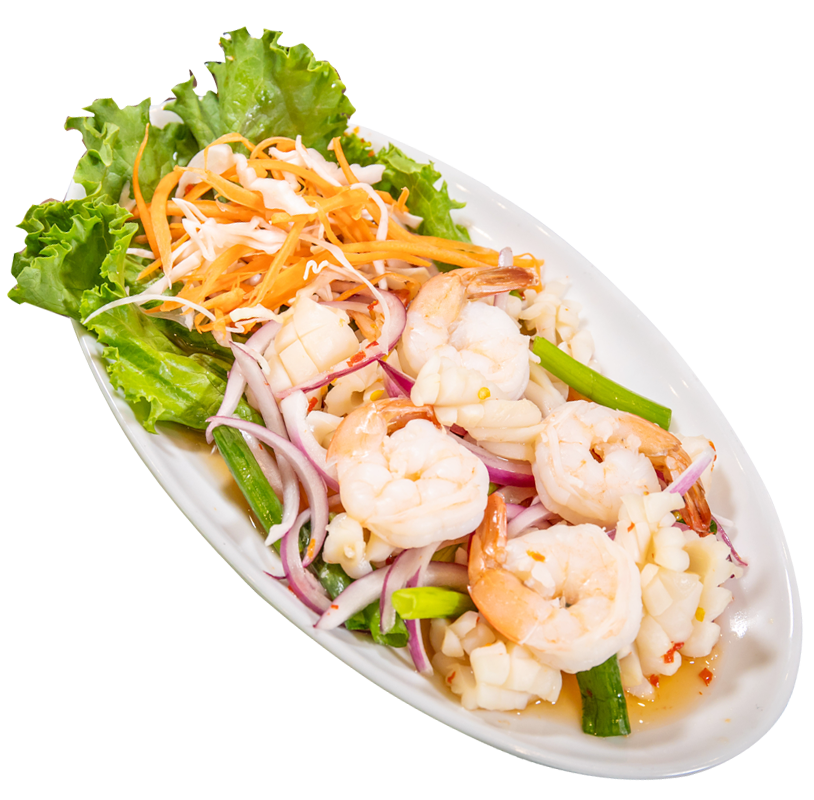 The Baht Restaurant Gatlinburg Shrimp and Calamari Herb Salad